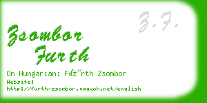 zsombor furth business card